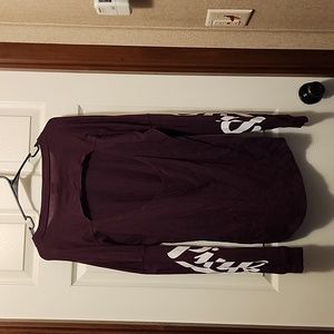 VICTORIA SECRET OPEN BACK SHIRT OVERSIZE